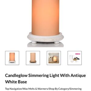 *Pink Zebra Warm Glow Candle with White Base